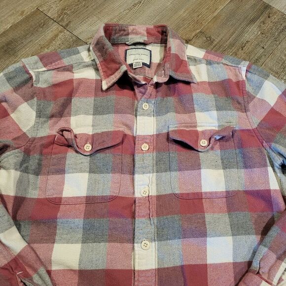 American Eagle Super Soft Classic Fit Flannel Long Sleeve Button Up Mens Medium - Picture 3 of 7